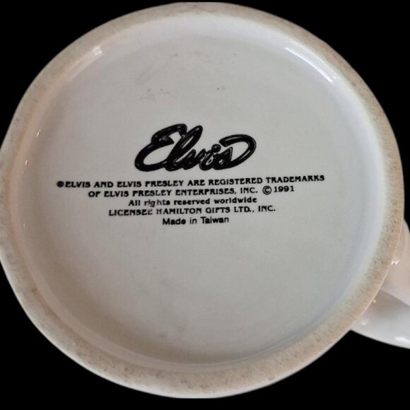 Vintage Elvis Fragrance Mini Bottle Original Box .25 Oz & Elvis Coffee Mug - Picture 10 of 11
